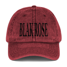 Load image into Gallery viewer, Vintage Blak Rose Cap
