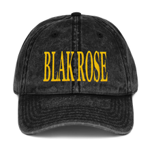 Load image into Gallery viewer, Vintage Blak Rose Cap