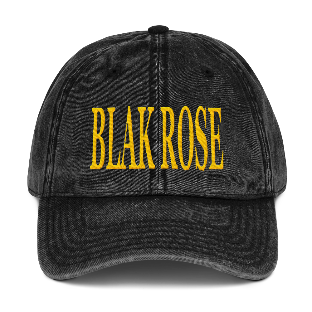 Vintage Blak Rose Cap